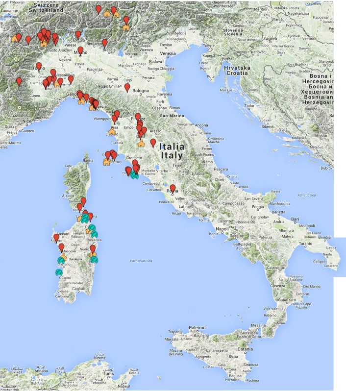 Italiakart forside blogg